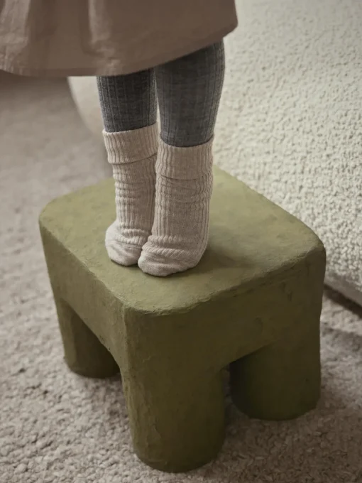 Niños Ferm Living Kids Taburete infantil artesanal Podo