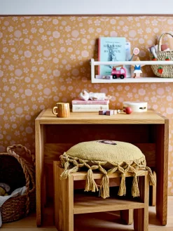 Bloomingville Mini Taburete infantil de madera de roble Bas^Niños Decoración Infantil|Mesas Y Sillas Infantiles