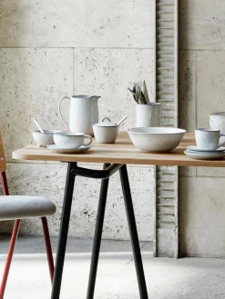Broste Copenhagen Taza artesanal con platito