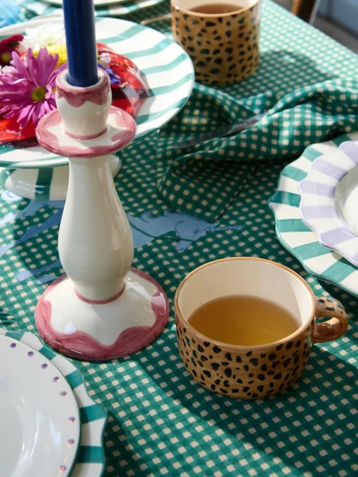 Anna + Nina Taza artesanal Leopard^ Tazas Y Mugs|Vajillas Completas
