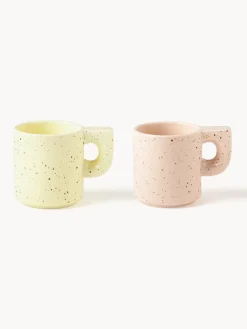 Westwing Collection Tazas artesanales de porcelana Aiko, 2 uds.
