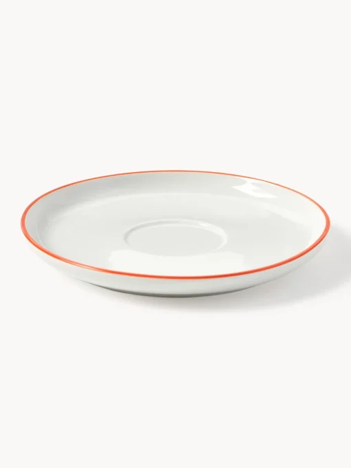 Westwing Collection Tazas con platitos de porcelana Facile, 2 uds.^ Tazas Y Mugs|Vajillas Completas