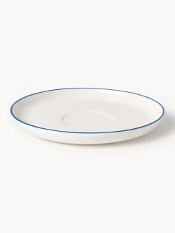 Westwing Collection Tazas con platitos de porcelana Facile, 2 uds.^ Tazas Y Mugs|Vajillas Completas