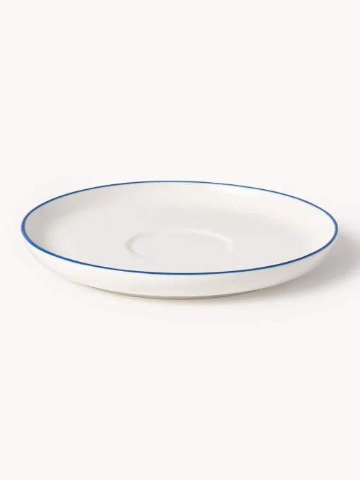 Westwing Collection Tazas con platitos de porcelana Facile, 2 uds.^ Tazas Y Mugs|Vajillas Completas