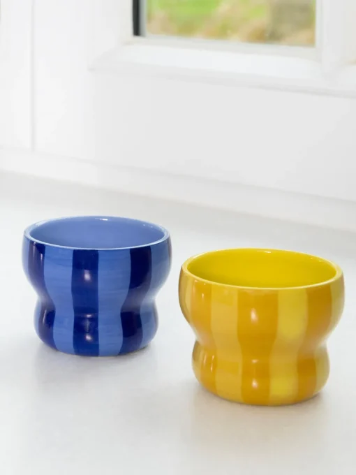 &k Amsterdam Tazas de café espresso artesanales Circus, 2 uds.^ Tazas De Espresso|Vajillas Completas