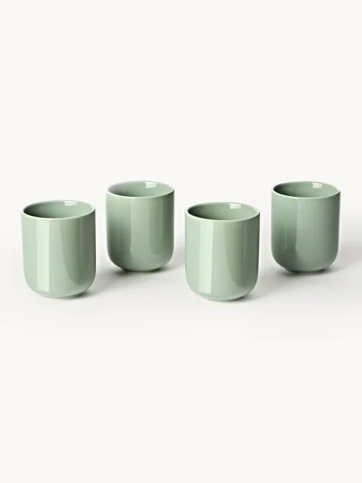Westwing Collection Tazas de porcelana Nessa, 4 uds.^ Tazas Y Mugs|Vajillas Completas