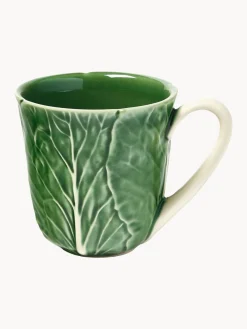 BORDALLO PINHEIRO Tazas pintadas a mano Cabbage, 4 uds.