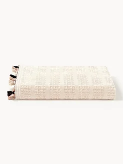 Westwing Collection Toalla de terciopelo con flecos Tallulah, tamaños diferentes^ Toallas|Mantas