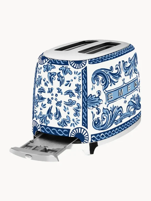 Smeg Tostadora compacta Dolce & Gabbana - Blu Mediterraneo^ Tostadoras