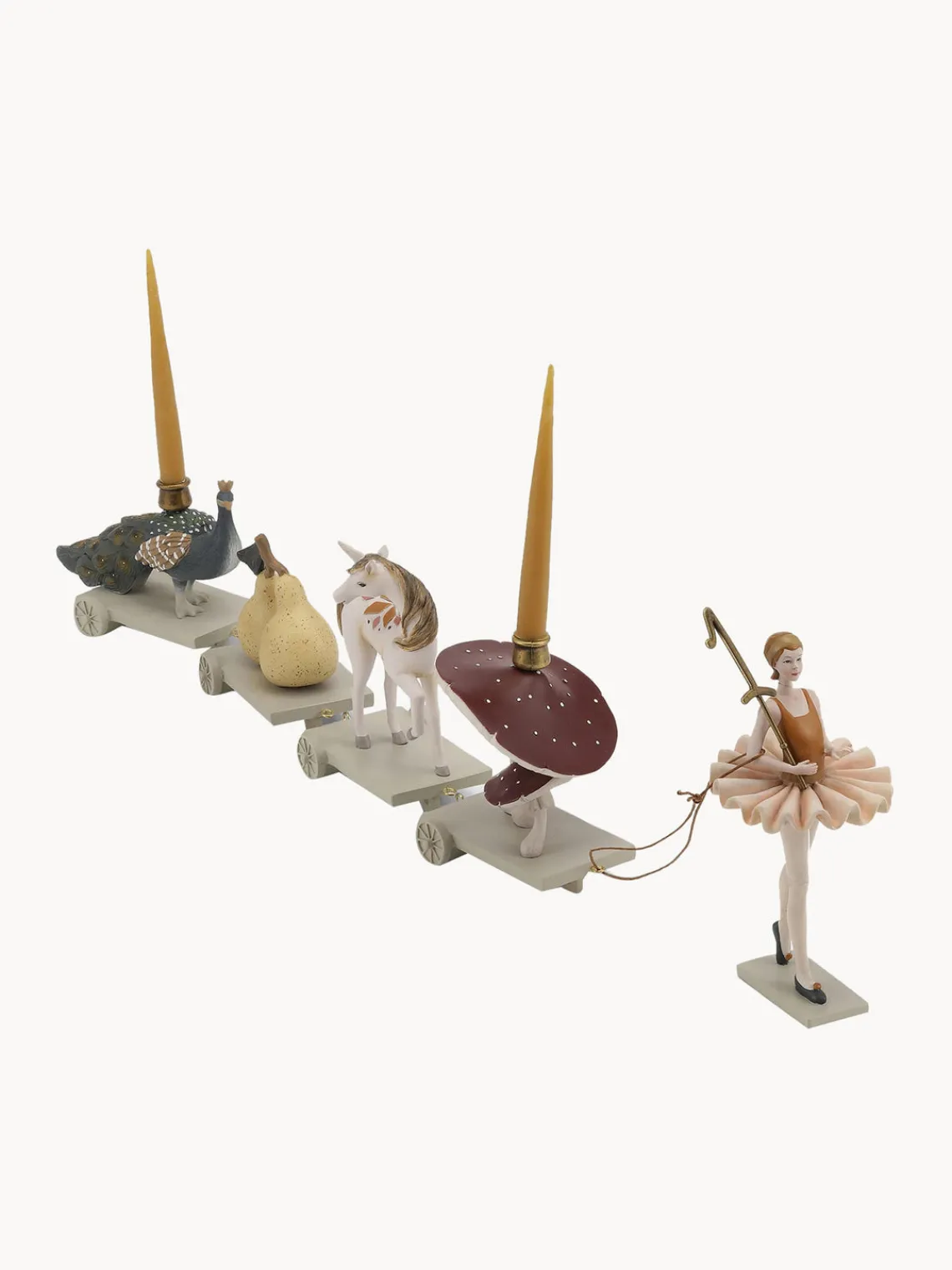 Niños Konges Slojd Tren decorativo de cumpleaños artesanal Ballerina