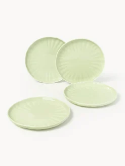 Westwing Collection Vajilla de porcelana con relieves Sali, 4 comensales (12 pzas.)^ Vajillas Completas|Menaje De Mesa