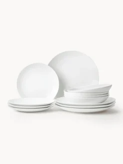 Westwing Collection Vajilla de porcelana Delight Modern, 4 comensales (12 pzas.)