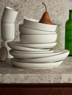 Westwing Collection Vajilla de porcelana Facile, 6 comensales (18 pzas.)