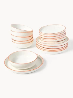 Westwing Collection Vajilla de porcelana Facile, 6 comensales (18 pzas.)^ Vajillas Completas|Menaje De Mesa