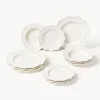 Westwing Collection Vajilla de porcelana Grace, 4 personas (12 pzas.)^ Vajillas Completas|Menaje De Mesa