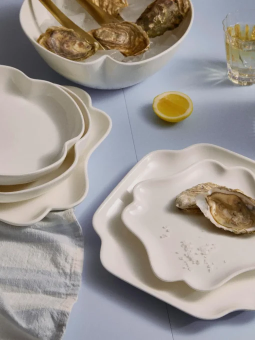 Westwing Collection Vajilla de porcelana Nera, 4 comensales (12 pzas.)