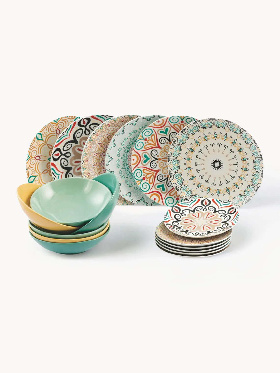 Villa d’Este Vajilla de porcelana Sharm, 6 comensales (18 pzas.)^ Vajillas Completas|Menaje De Mesa