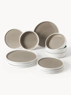 Westwing Collection Vajilla Ginger, 4 comensales (12 pzas.)