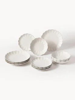Westwing Collection Vajilla Sabina, 4 comensales (12 pzas.)