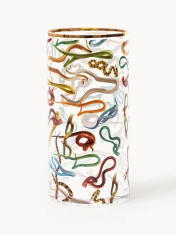 SELETTI Vaso de vidrio , 30 cm^ Jarrones|Jarrones