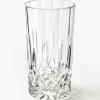 Westwing Collection Vasos altos con relieve de cristal George, 4 uds.