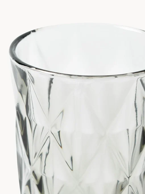 Westwing Collection Vasos altos con relieves Colorado, 4 uds.^ Copas De Cóctel|Vajillas Completas
