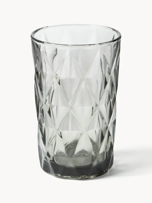 Westwing Collection Vasos altos con relieves Colorado, 4 uds.^ Copas De Cóctel|Vajillas Completas