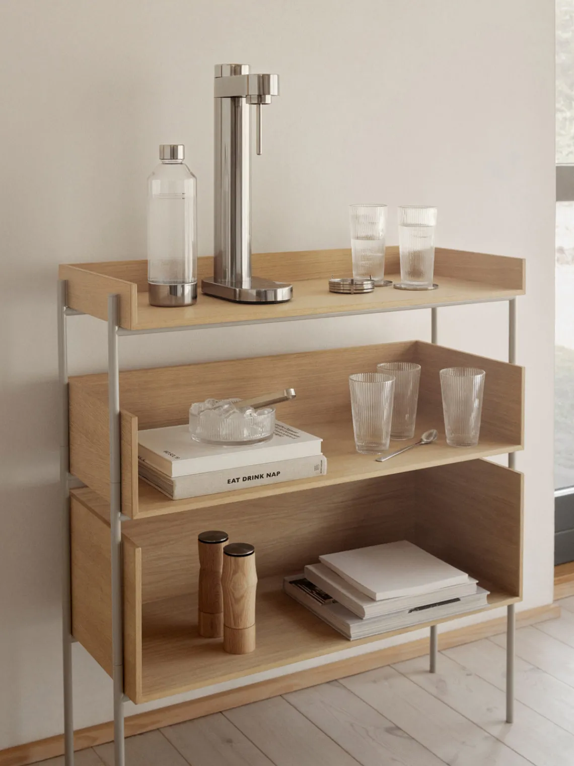 stelton Vasos altos con relieves Pilastro, 4 uds.