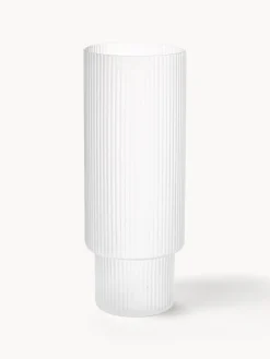Ferm Living Vasos altos soplados con relieve Ripple, 4 uds.