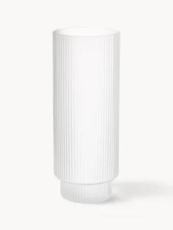 Ferm Living Vasos altos soplados con relieve Ripple, 4 uds.