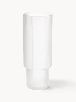 Ferm Living Vasos altos soplados con relieve Ripple, 4 uds.
