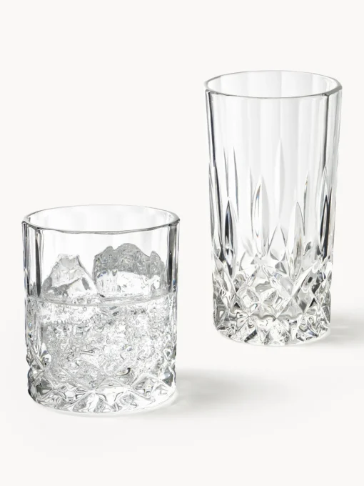 Westwing Collection Vasos con relieves George, 8 uds.^ Copas De Cóctel|Vajillas Completas
