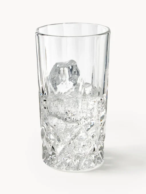 Westwing Collection Vasos con relieves George, 8 uds.^ Copas De Cóctel|Vajillas Completas