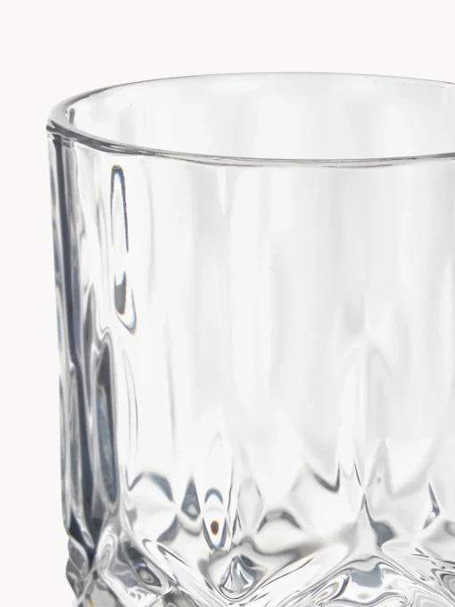Westwing Collection Vasos con relieves George, 8 uds.^ Copas De Cóctel|Vajillas Completas
