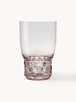 Kartell Vasos con relieves Jellies, 4 uds.