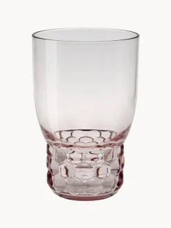 Kartell Vasos con relieves Jellies, 4 uds.