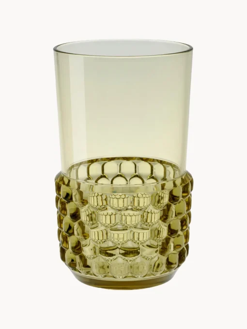 Kartell Vasos con relieves Jellies, 4 uds.^ Vasos|Vajillas Completas