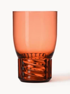 Kartell Vasos con relieves Trama, 4 uds.
