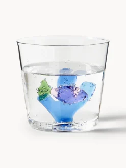 ICHENDORF Vasos de agua artesanales Marine Garden, 6 uds.