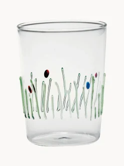 Zafferano Vasos de agua artesanales Quattro Stagioni, 4 uds.