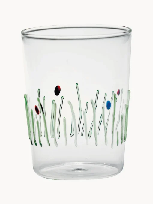 Zafferano Vasos de agua artesanales Quattro Stagioni, 4 uds.