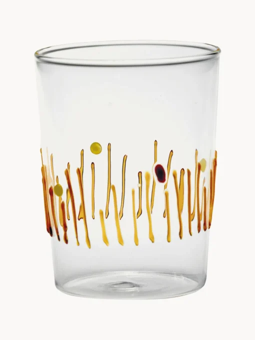 Zafferano Vasos de agua artesanales Quattro Stagioni, 4 uds.