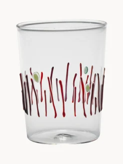 Zafferano Vasos de agua artesanales Quattro Stagioni, 4 uds.