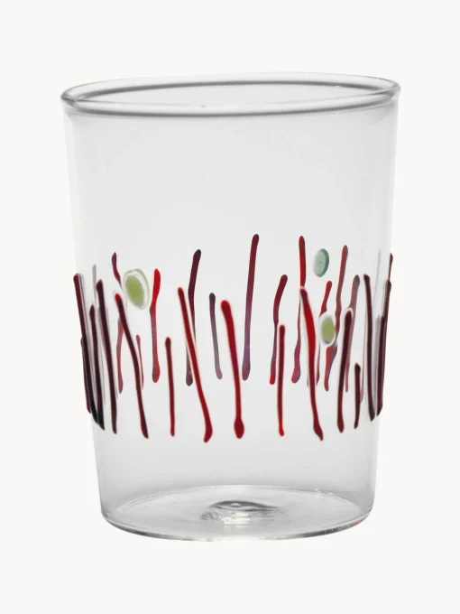 Zafferano Vasos de agua artesanales Quattro Stagioni, 4 uds.