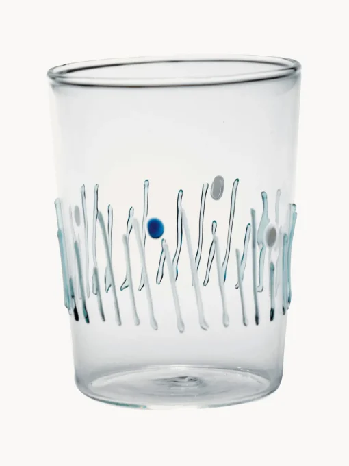 Zafferano Vasos de agua artesanales Quattro Stagioni, 4 uds.