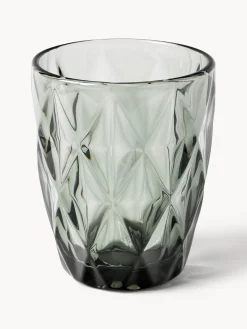 Westwing Collection Vasos de agua con patrón texturizado Colorado, 4 uds.^ Vasos|Vajillas Completas