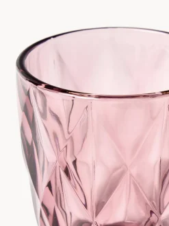 Westwing Collection Vasos de agua con patrón texturizado Colorado, 4 uds.^ Vasos|Vajillas Completas