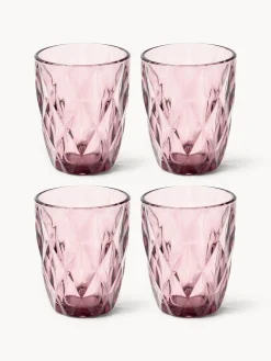 Westwing Collection Vasos de agua con patrón texturizado Colorado, 4 uds.