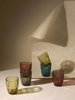 Westwing Collection Vasos de agua con patrón texturizado Colorado, 4 uds.