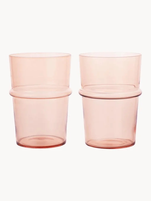 Ferm Living Vasos de agua soplados Boya, 2 uds.^ Vasos|Vajillas Completas